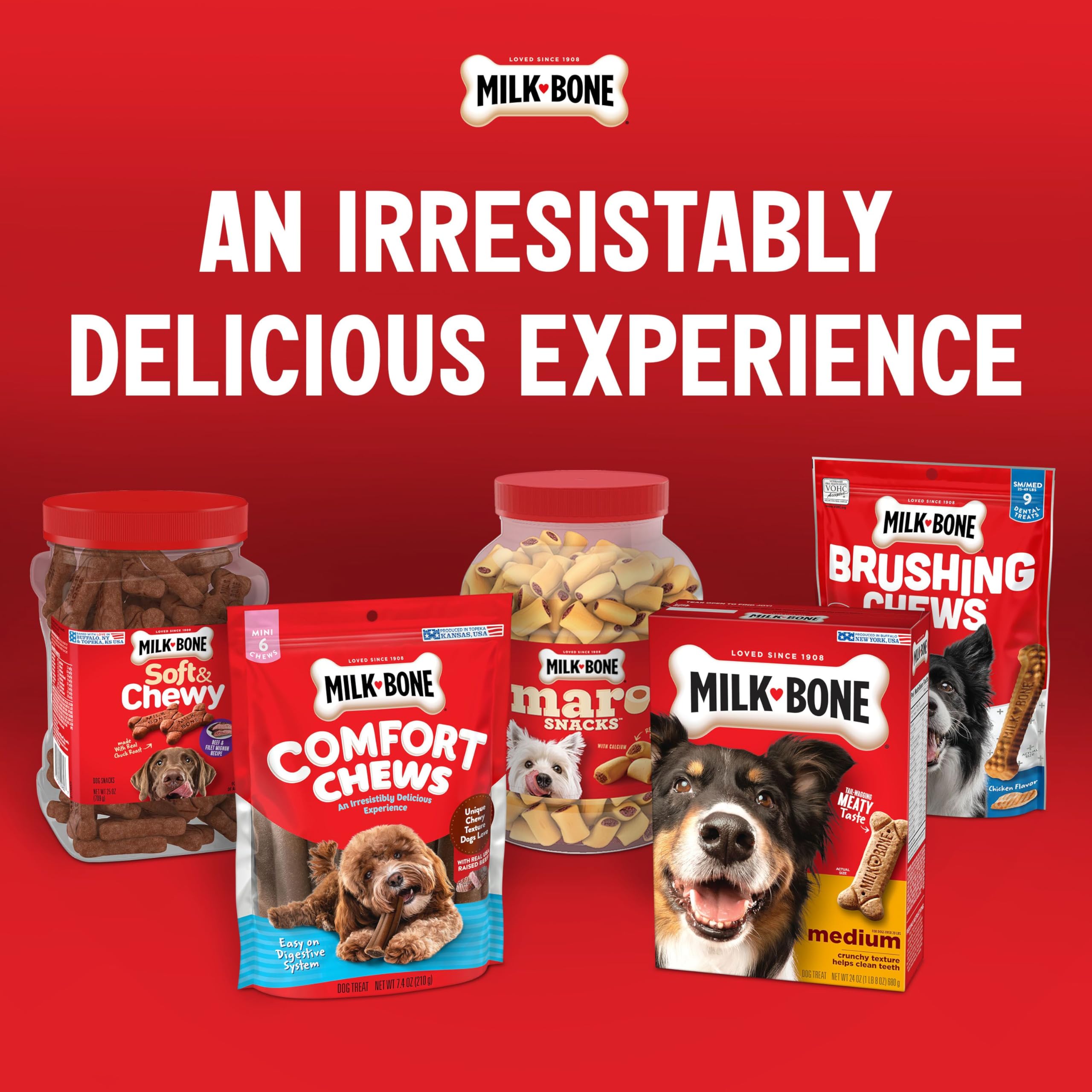 Milk-Bone Dunkin' Vanilla Glaze Flavor Dog Biscuits with Other Natural Flavors, 8 oz Bag