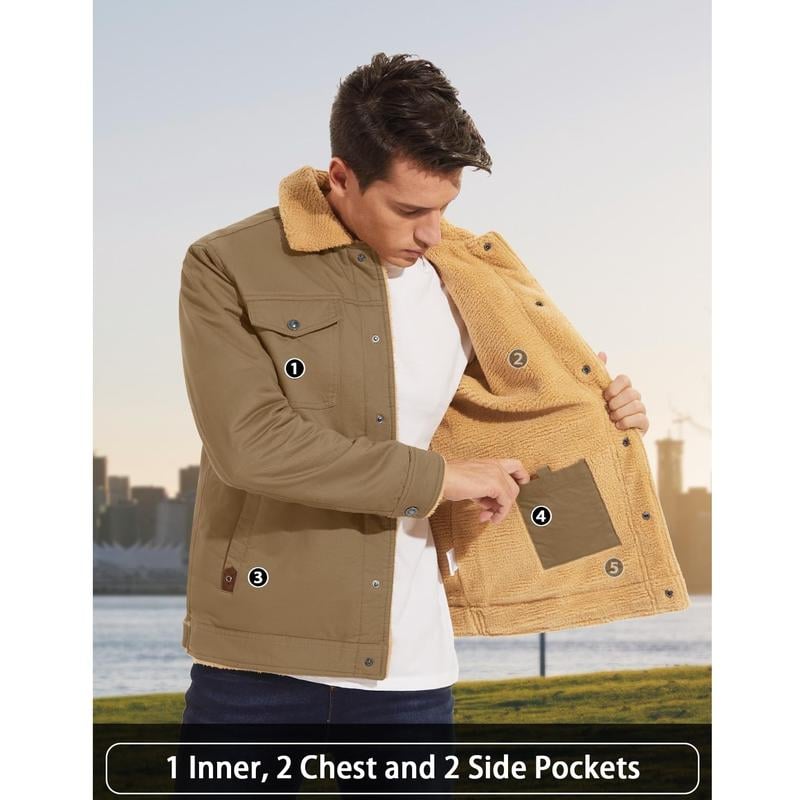 💞Men&#039;s Winter Jacket Sherpa Lined