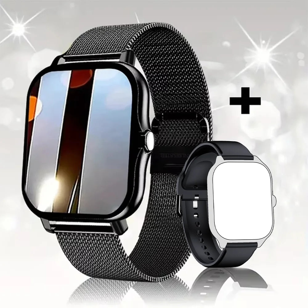 Smart watch for android phone.1.44 inch color screen full touch bluetooth call smart watch magnetic charging