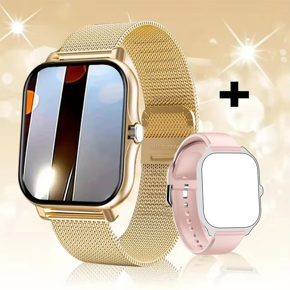 Smart watch for android phone.1.44 inch color screen full touch bluetooth call smart watch magnetic charging