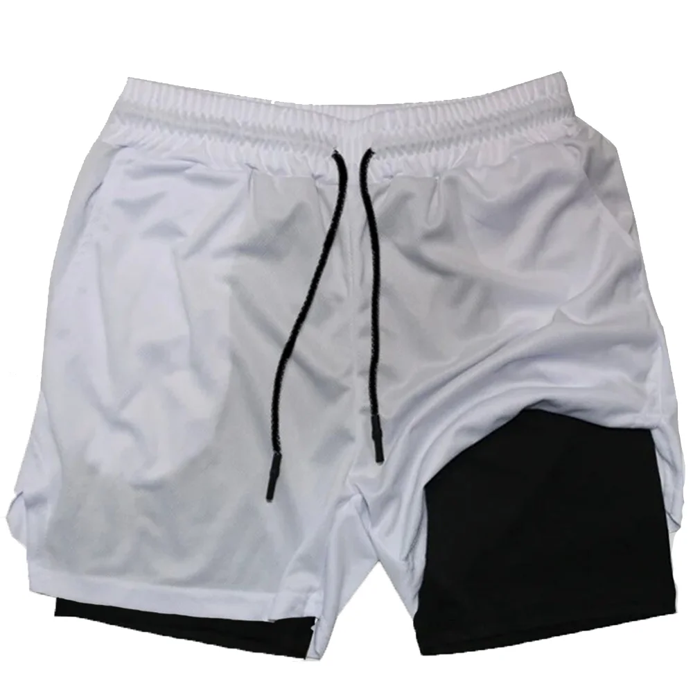 Camo Running Shorts Men Gym Sports Shorts 2 In 1 Quick Dry Workout Training Gym Fitness Jogging Short Pants Summer Men Shorts