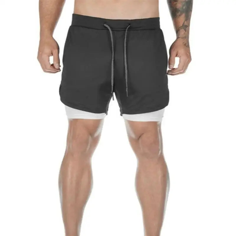 Camo Running Shorts Men Gym Sports Shorts 2 In 1 Quick Dry Workout Training Gym Fitness Jogging Short Pants Summer Men Shorts