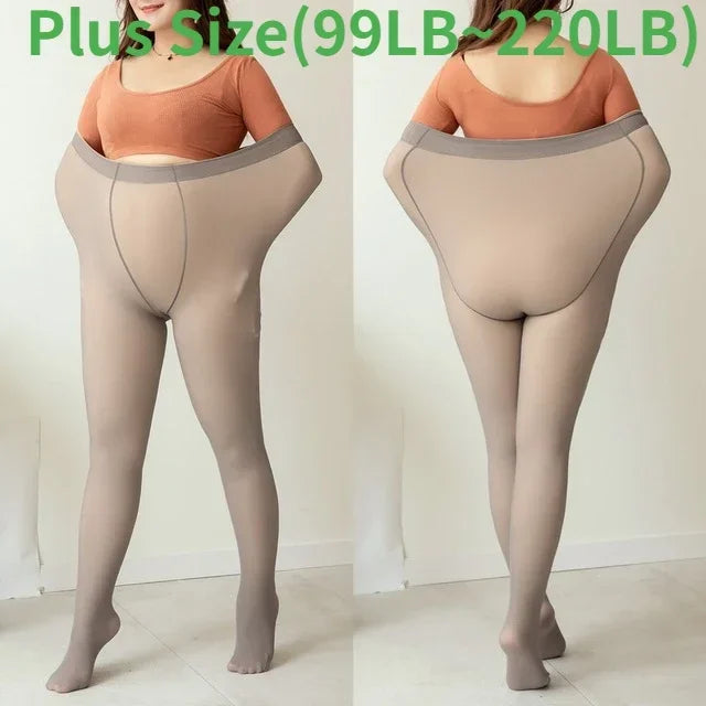 🍂Autumn Promotion 50%-Limited Time Free Shipping 💕warm plush lined elasticated tights