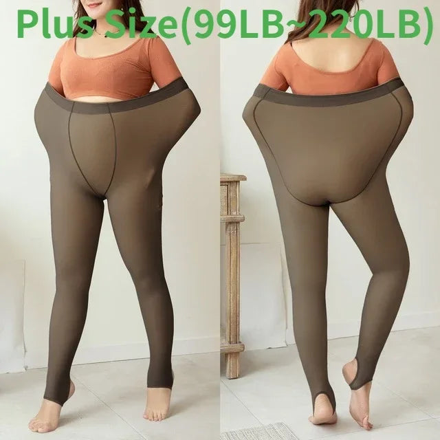 🍂Autumn Promotion 50%-Limited Time Free Shipping 💕warm plush lined elasticated tights