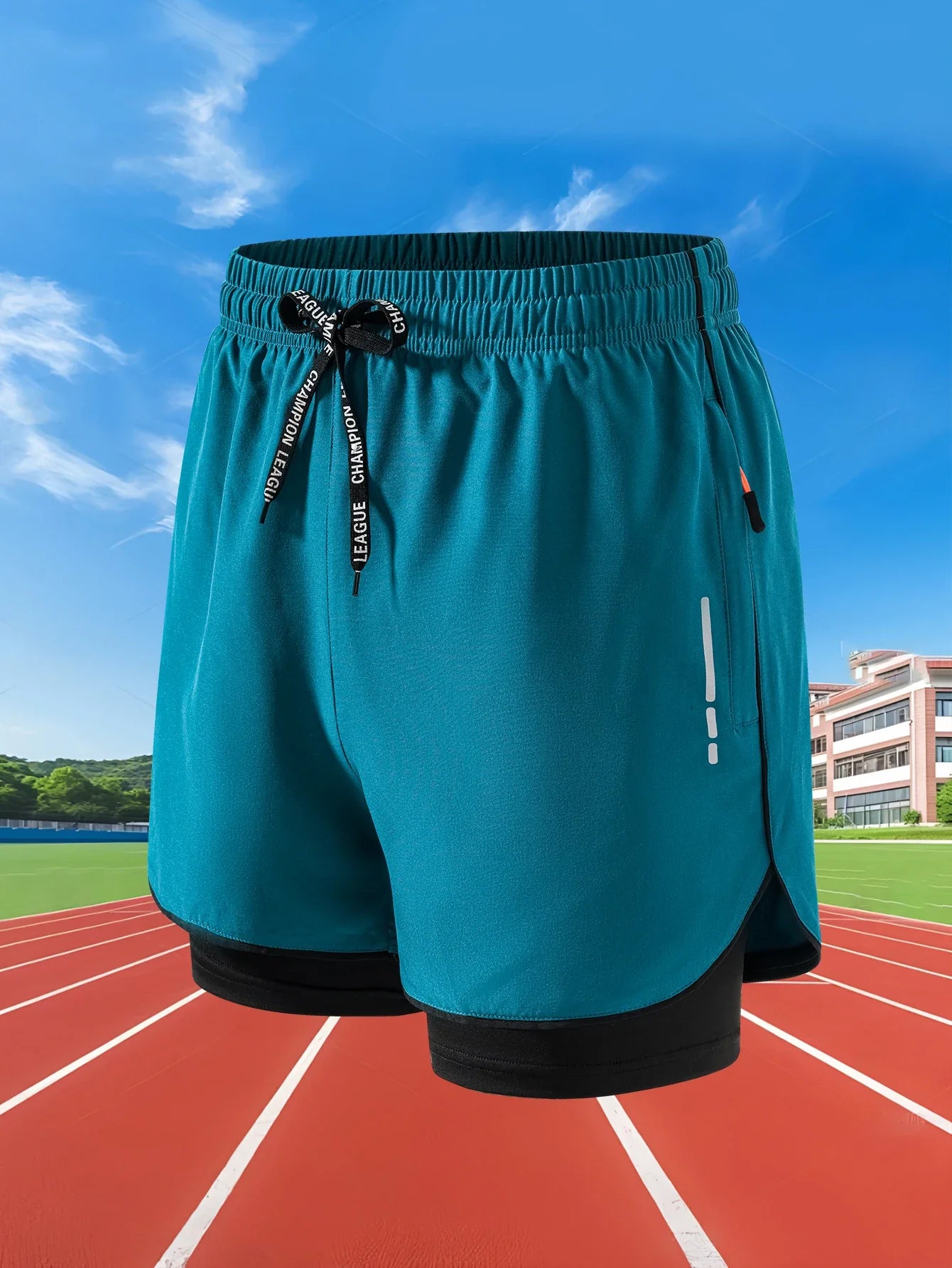 Men&#039;s Quick Dry Workout Jogging Double Deck Shorts