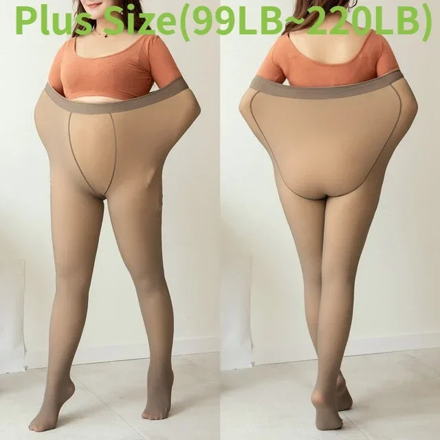 🍂Autumn Promotion 50%-Limited Time Free Shipping 💕warm plush lined elasticated tights