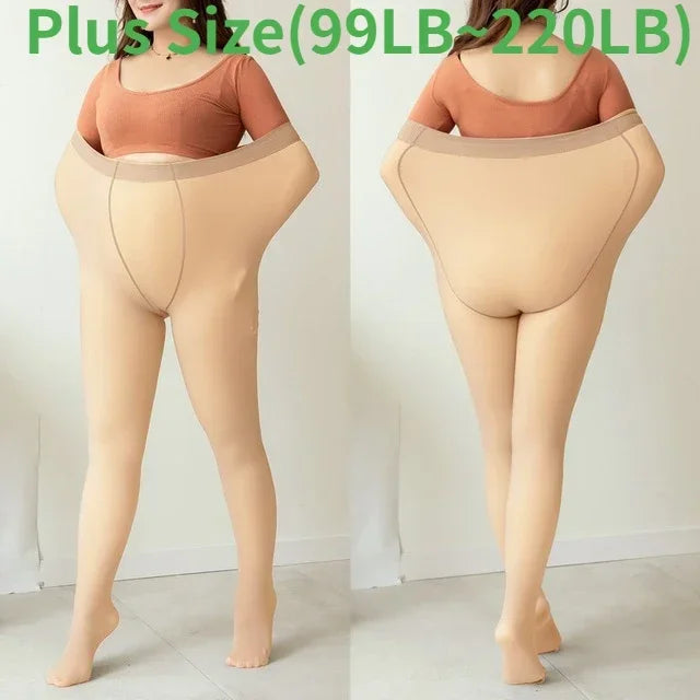 🍂Autumn Promotion 50%-Limited Time Free Shipping 💕warm plush lined elasticated tights