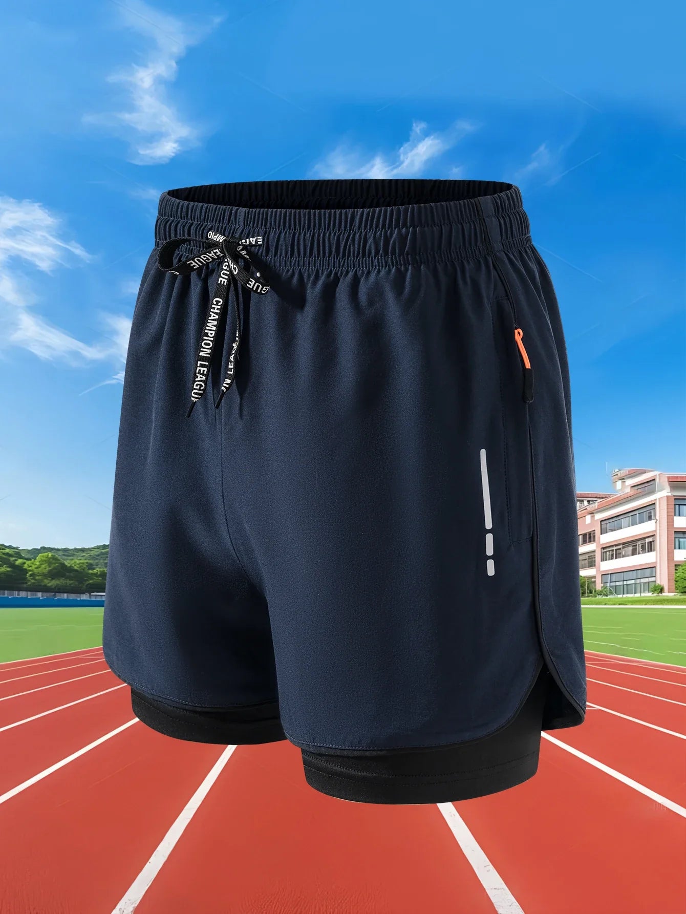 Men&#039;s Quick Dry Workout Jogging Double Deck Shorts