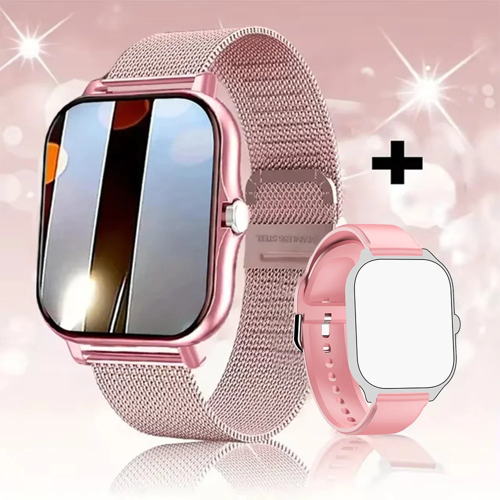 Smart watch for android phone.1.44 inch color screen full touch bluetooth call smart watch magnetic charging