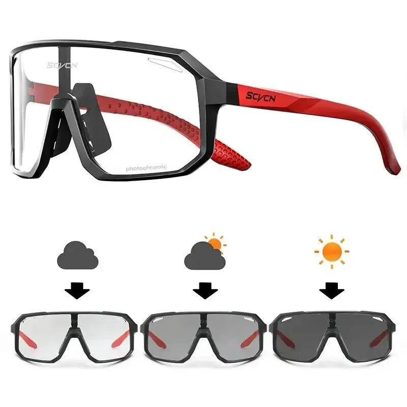 SCVCN X62 Photochromic Cycling Sunglasses