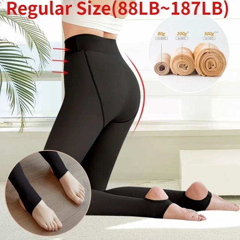🍂Autumn Promotion 50%-Limited Time Free Shipping 💕warm plush lined elasticated tights