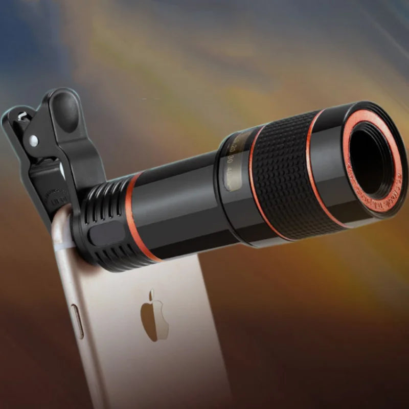 8x 12X 20X Long Focus Mobile Phone Lens 8x Mobile Phone Telescope HD Camera Lens External Zoom Special Lens for Camping Watching