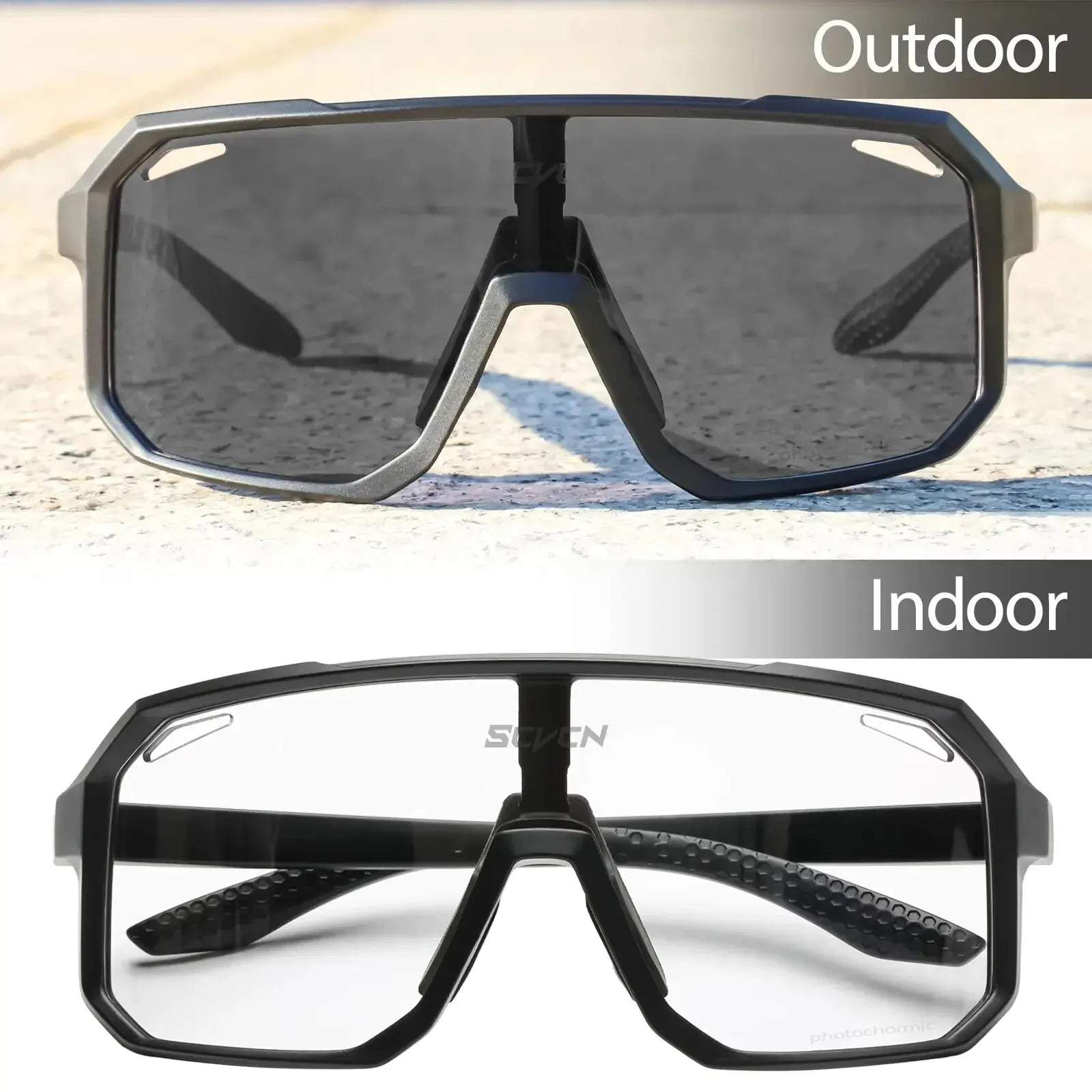 SCVCN X62 Photochromic Cycling Sunglasses