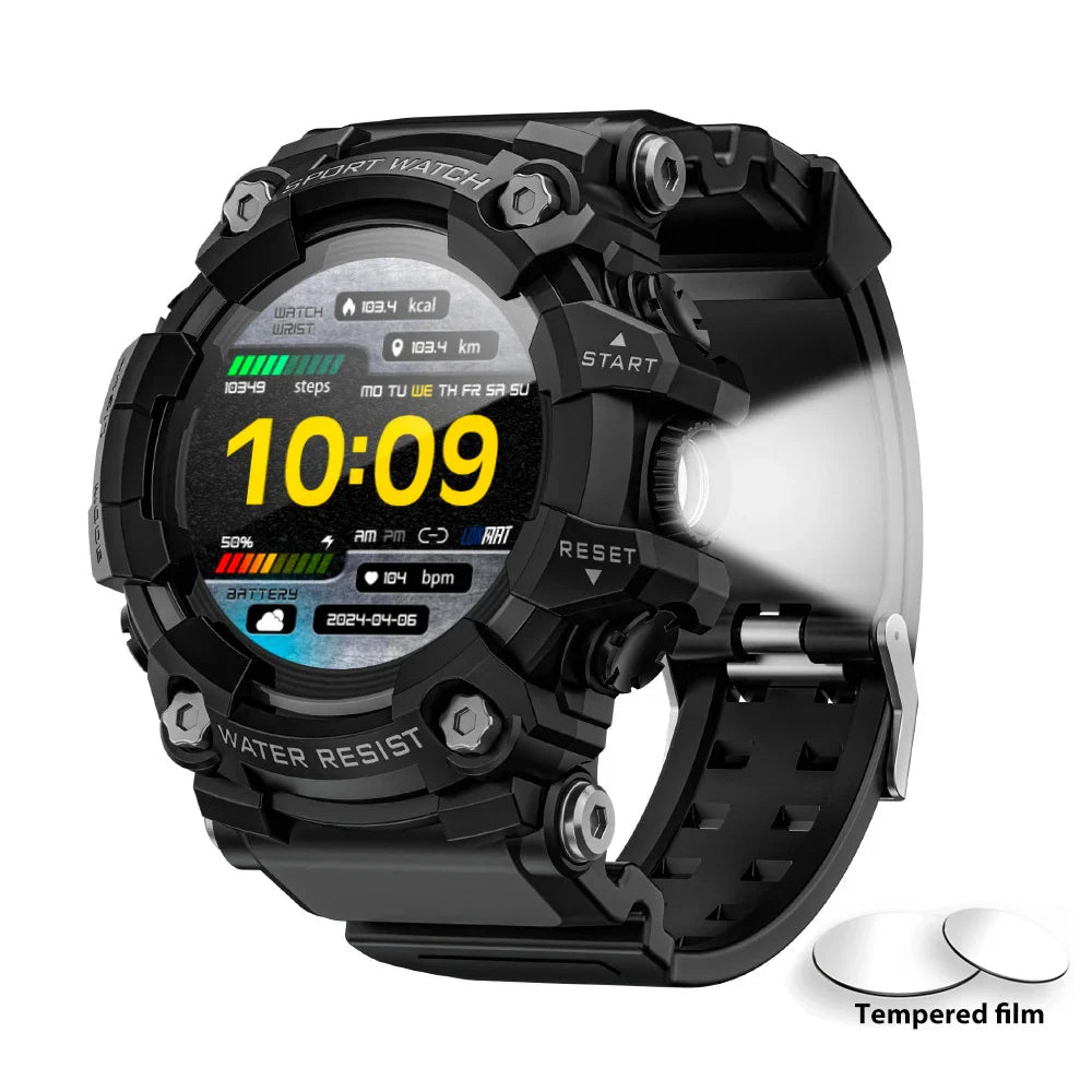 LOKMAT Fitness Tracker Smart Watch for Men – Heart Rate, Blood Pressure & Sleep Monitor | Waterproof Sports Smartwatch for Android & iOS