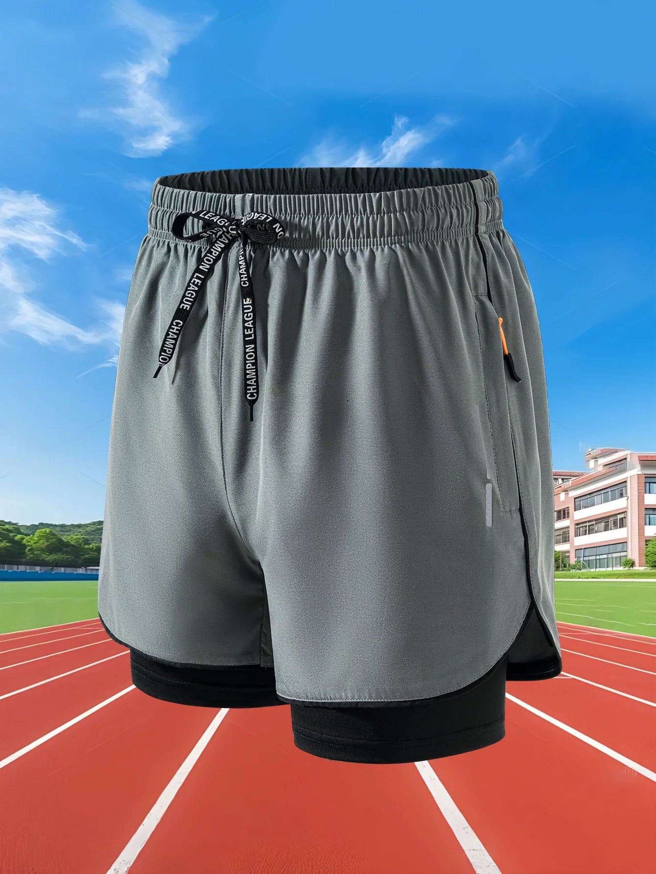 Men&#039;s Quick Dry Workout Jogging Double Deck Shorts