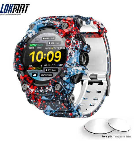LOKMAT Fitness Tracker Smart Watch for Men – Heart Rate, Blood Pressure & Sleep Monitor | Waterproof Sports Smartwatch for Android & iOS