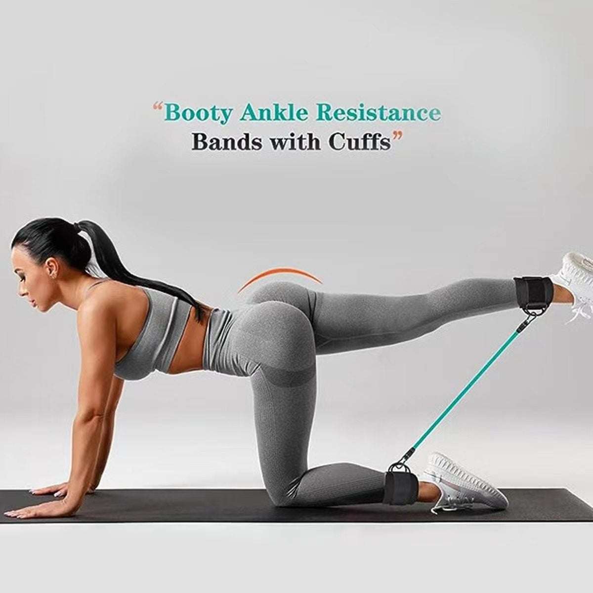 Ankle Strap Resistance Bands Hip Leg Strength Pull Rope Fitness Elastic Training Home Yoga Pilate Crossfit Workout Gym Equipment