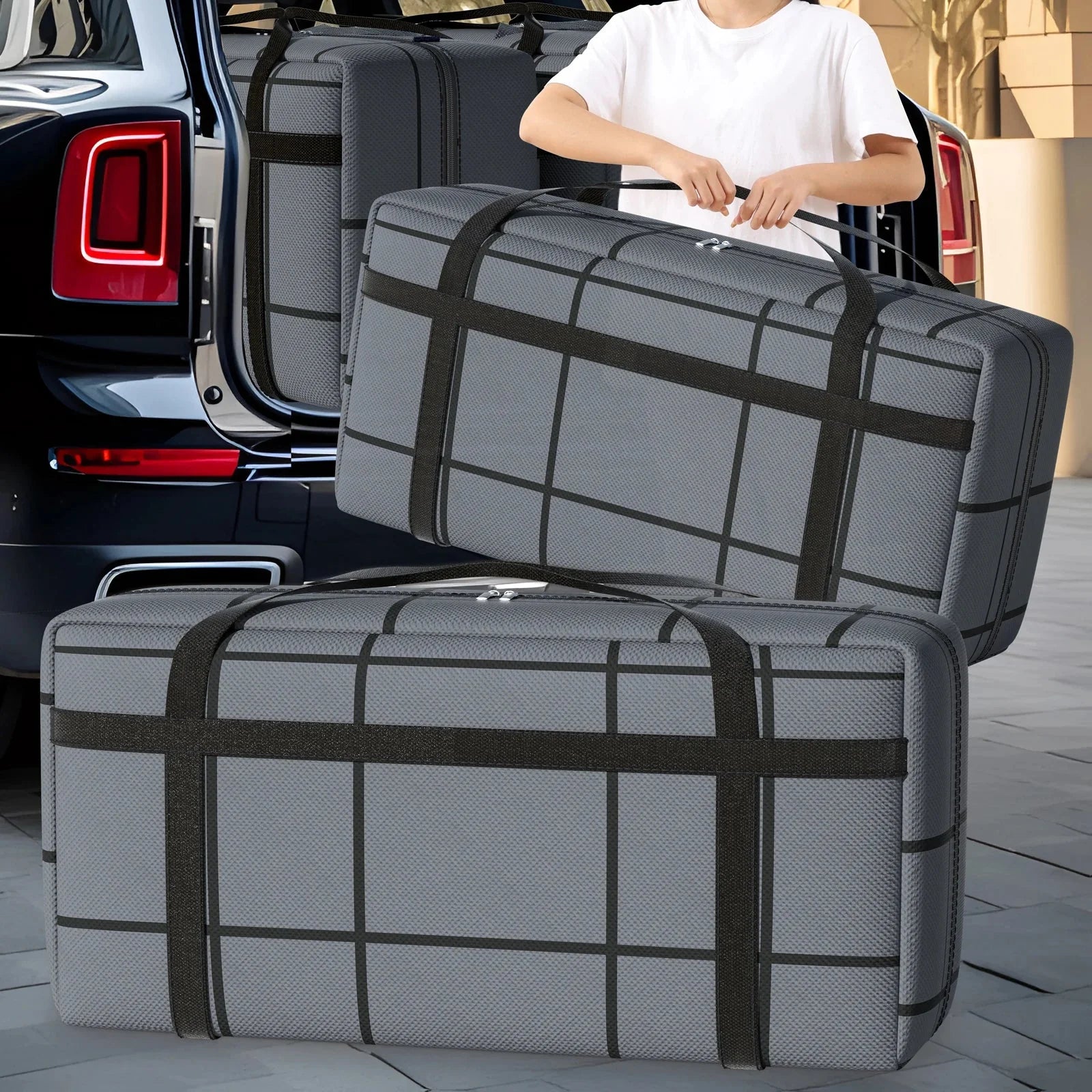 Strong Capacity Foldable Multifunctional Storage Bag Moving Packing Bag Tidy Bedroom Dormitory Mobile Travel Camping